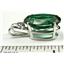 925 Sterling Silver Pendant, Created Emerald Spinel, SP085