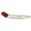 925 Sterling Silver Threader Earrings, Created Padparadscha Sapphire, SE003