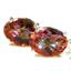 925 sterling Silver Threader Earrings, Twilight fire Topaz, SE003