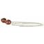 925 sterling Silver Threader Earrings, Twilight fire Topaz, SE003
