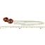 925 sterling Silver Threader Earrings, Twilight fire Topaz, SE003