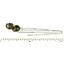 925 Sterling Silver Threader Earrings, Smoky Quartz, SE003