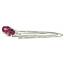 925 Sterling Silver Threader Earrings, Pure Pink Topaz, SE003