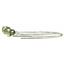 925 Sterling Silver Threader Earrings, Green Amethyst (Prasiolite), SE003