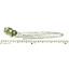 925 Sterling Silver Threader Earrings, Green Amethyst (Prasiolite), SE003