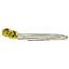 14k Gold Threader Earrings, Golden CZ, E003