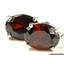925 Sterling Silver Threader Earrings, Garnet CZ, SE003