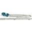 925 Sterling Silver Threader Earrings, Paraiba Topaz, SE003