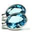 925 Sterling Silver Leverback Earrings, Paraiba Topaz, SE001