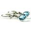 925 Sterling Silver Leverback Earrings, Paraiba Topaz, SE001