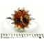 SR283, Twilight Fire Topaz, 925 Sterling Silver Cluster Ring