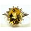SR283, Citrine, 925S Sterling Silver Cluster Ring