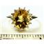 SR283, Citrine, 925S Sterling Silver Cluster Ring