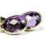 14k Gold Leverback Earrings, Amethyst, E001