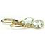 14k Gold Leverback Earrings, Aquamarine, E001