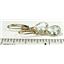 14k Gold Leverback Earrings, Aquamarine, E001