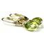 14k Gold Leverback Earrings, Peridot, E001