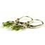 14k Gold Leverback Earrings, Peridot, E001