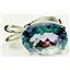 925 Sterling Silver Pendant, Neptune Garden Topaz, SP004