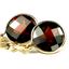 14k Gold Leverback Earrings, Mozambique Garnet, E211