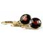 14k Gold Leverback Earrings, Mozambique Garnet, E211