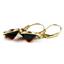 14k Gold Leverback Earrings, Mozambique Garnet, E211