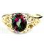 10K, 14K or 18K Gold Ladies Ring, Mystic Fire Topaz, R005