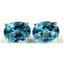925 Sterling Silver Post Earrings, Paraiba Topaz, SE002
