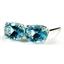 925 Sterling Silver Post Earrings, Paraiba Topaz, SE002