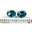 925 Sterling Silver Post Earrings, Paraiba Topaz, SE002