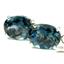 925 Sterling Silver Threader Earrings, London Blue Topaz, SE003
