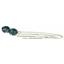 925 Sterling Silver Threader Earrings, London Blue Topaz, SE003