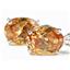 925 Sterling Silver Threader Earrings, Champagne CZ, SE005