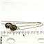 14k Gold Threader Earrings, Smoky Quartz, E005