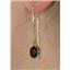 14k Gold Threader Earrings, Smoky Quartz, E005