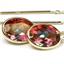 14k Gold Threader Earrings, Twilight Fire Topaz, E005