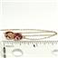 14k Gold Threader Earrings, Twilight Fire Topaz, E005
