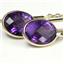14k Gold Threader Earrings, Amethyst, E005