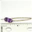 14k Gold Threader Earrings, Amethyst, E005