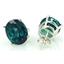 925 Sterling Silver Post Earrings, Paraiba Topaz, SE102