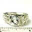 925 Sterling Silver Men's Nugget Ring, Aquamarine, SR197