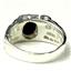 925 Sterling Silver Men's Nugget Ring, Black Onyx, SR197