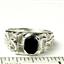 925 Sterling Silver Men's Nugget Ring, Black Onyx, SR197