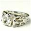 925 Sterling Silver Men's Nugget Ring, Cubic Zirconia, SR197