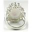 SR270, Created White Opal, 925 Sterling Silver Ladies Ring