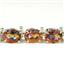 B002, Twilight Fire Topaz Gold Bracelet