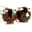 925 Sterling Silver Leverback Earrings, Mozambique Garnet, SE017