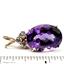 P016, Amethyst, 14K Gold Pendant