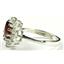 SR235, Mozambique Garnet, 925 Sterling Silver Ladies Cluster Ring