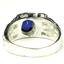 925 Sterling Silver Men's Nugget Ring, Created Blue Sapphire, SR197